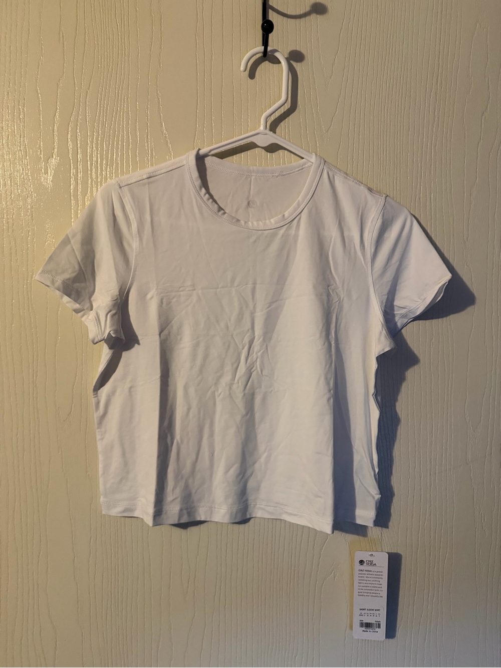 CRZ YOGA Pima Cotton High Neck T-Shirt Size XS NWT